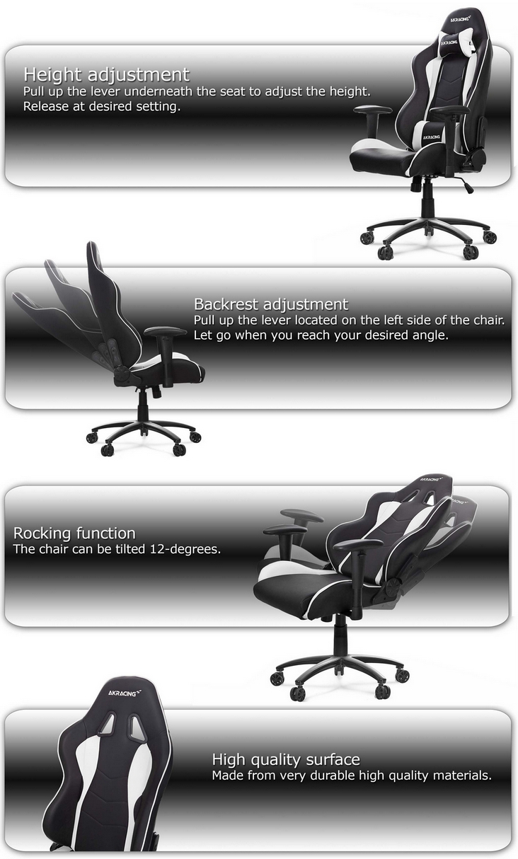AKRacing Nitro Series Office/Gaming Chair Black/Blue